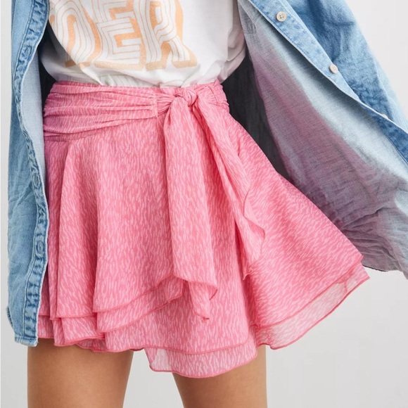 aerie Dresses & Skirts - Aerie Chiffon Wrap Mini Skirt
